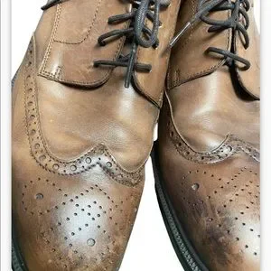 Ecco | Shoes | Mens Ecco Wingtip Brown Leather Oxford Sz Eur  display picture 3